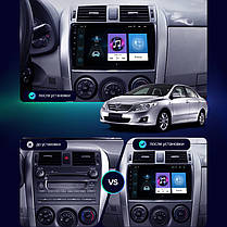 Штатна магнітола Lesko для Toyota Corolla (2010-2013г.) 9" 1/16GB Wi-Fi Optima GPS Android Тойота, фото 4