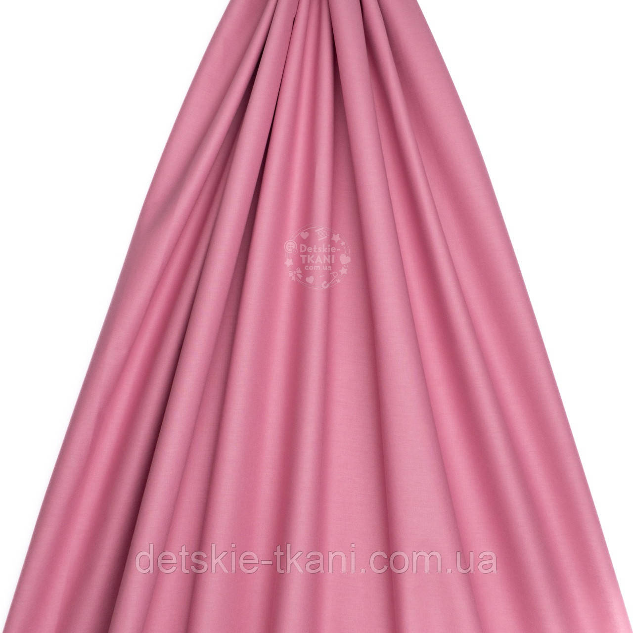 Поплін однотонний, колір рожевої гвоздики (№4233), фото 1