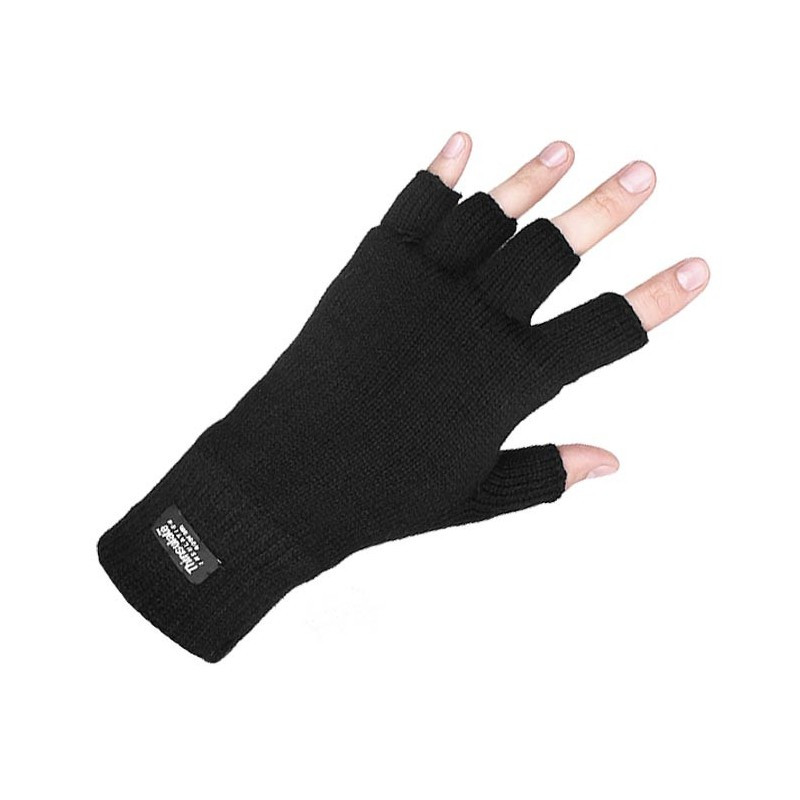 Рукавиці без пальці Mil-Tec THINSULATE Black 12540002