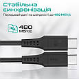 Кабель Promate PowerLink-CC120 USB-C to USB-C 60 Вт Power Delivery 1.2 м Black (powerlink-cc120.black), фото 3