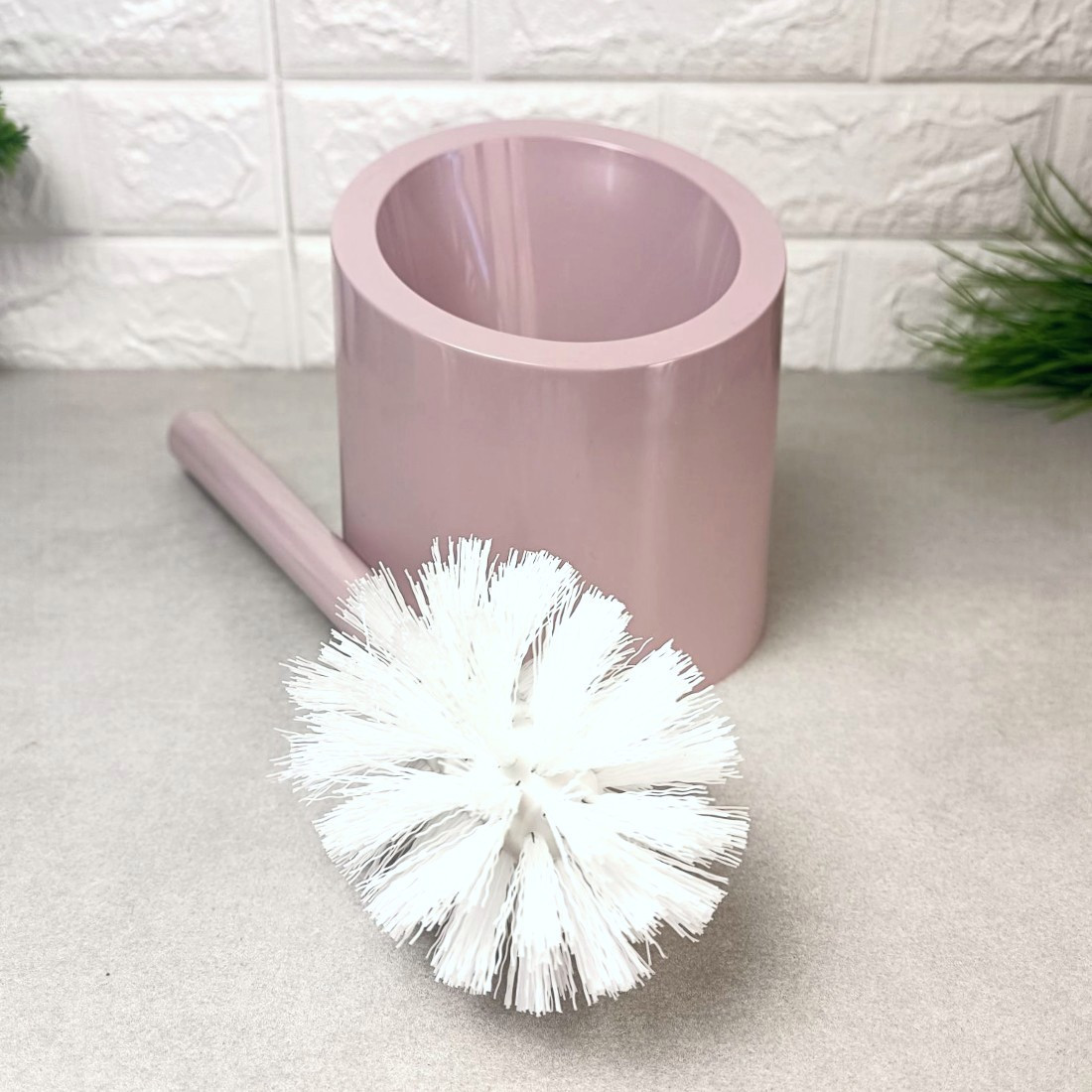 Пластиковий йорж для унітазу на підставці Алеана, фото 1