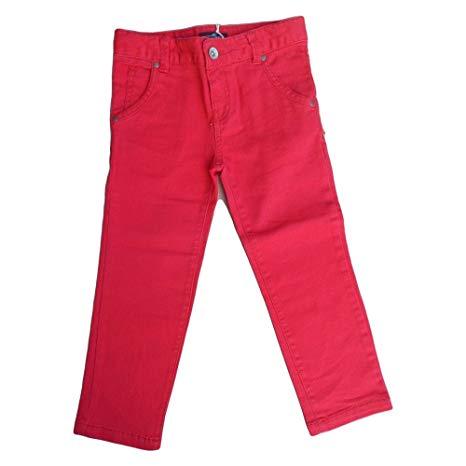Яскраві демісезонні дитячі джинси для хлопчика Krytik Італія 79420 червоний.Топ!