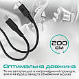 Кабель Promate PowerLink-CC200 USB-C to USB-C 60 Вт Power Delivery 2 м Black (powerlink-cc200.black), фото 6