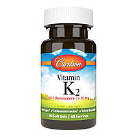 Витамины и минералы Carlson Labs Vitamin K2 MK-7 90 mcg, 60 капсул