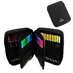 Набір акварельних олівців ARTLION 72 предмета в чохлі професійні олівці для малювання та розтушовування