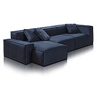 Дизайнерский модульный диван угловой MeBelle BELLA SOFA 2,6 х 1,5 м современный в гостиную, велюр, рогожка