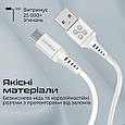 Кабель Promate PowerLink-AC200 USB-A to USB-C 3А 2 м White (powerlink-ac200.white), фото 5