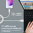 Кабель Promate PowerLink-AC200 USB-A to USB-C 3А 2 м White (powerlink-ac200.white), фото 4