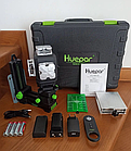 Лазерний 4D рівень Huepar S04CG + поворотна платформа Huepar + приймач луча+ роспорна штанга-штатив 3,7м, фото 6
