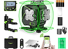 Лазерний 4D рівень Huepar S04CG + поворотна платформа Huepar + приймач луча+ роспорна штанга-штатив 3,7м, фото 8