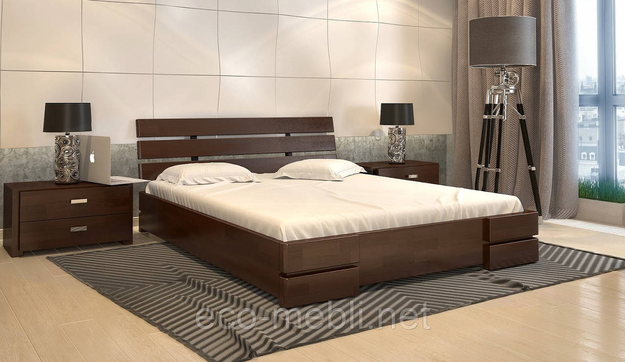 Двоспальне ліжко ARBOR DREV "Далі Плюс" з 3 накладками (висота царги 320)