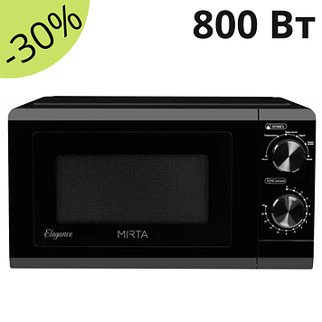 Мікрохвильова піч Mirta Elegance MW-2501 800 Вт настільна піч свч 20 л механічна для дому мікрохвиль