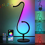 Настільна LED лампа нічник RGB Musical Нота Tik Tok з пультом (дефект), фото 3
