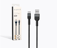 Кабель HAVIT H623C USB to TypeC, 1M, black