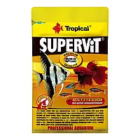 Сухий корм для акваріумних риб Tropical в пластівцях «Supervit» 12 г (для всіх акваріумних риб)
