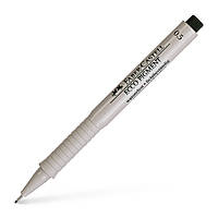 Ручка капиллярная для графических работ Faber-Castell Ecco Pigment, диаметр 0,5 мм, цвет чёрный, 166599