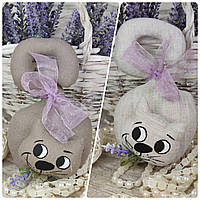 Кіт Лаванда, льон, бавовна , котик 18*9 см , аромат лаванди