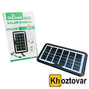 Сонячна панель CCLamp CL-635WP 3,5Вт | Сонячна зарядка з USB Solar Panel