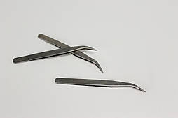 Пінцет металевий 15 см, із загнутими кінцями ПМ-7-11
