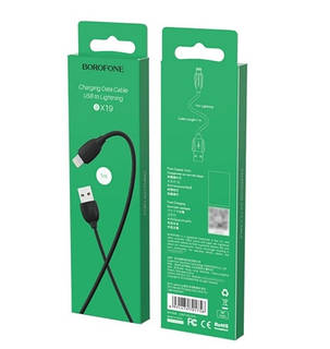 USB кабель Borofone BX19 Lightning 1m чорний, фото 2