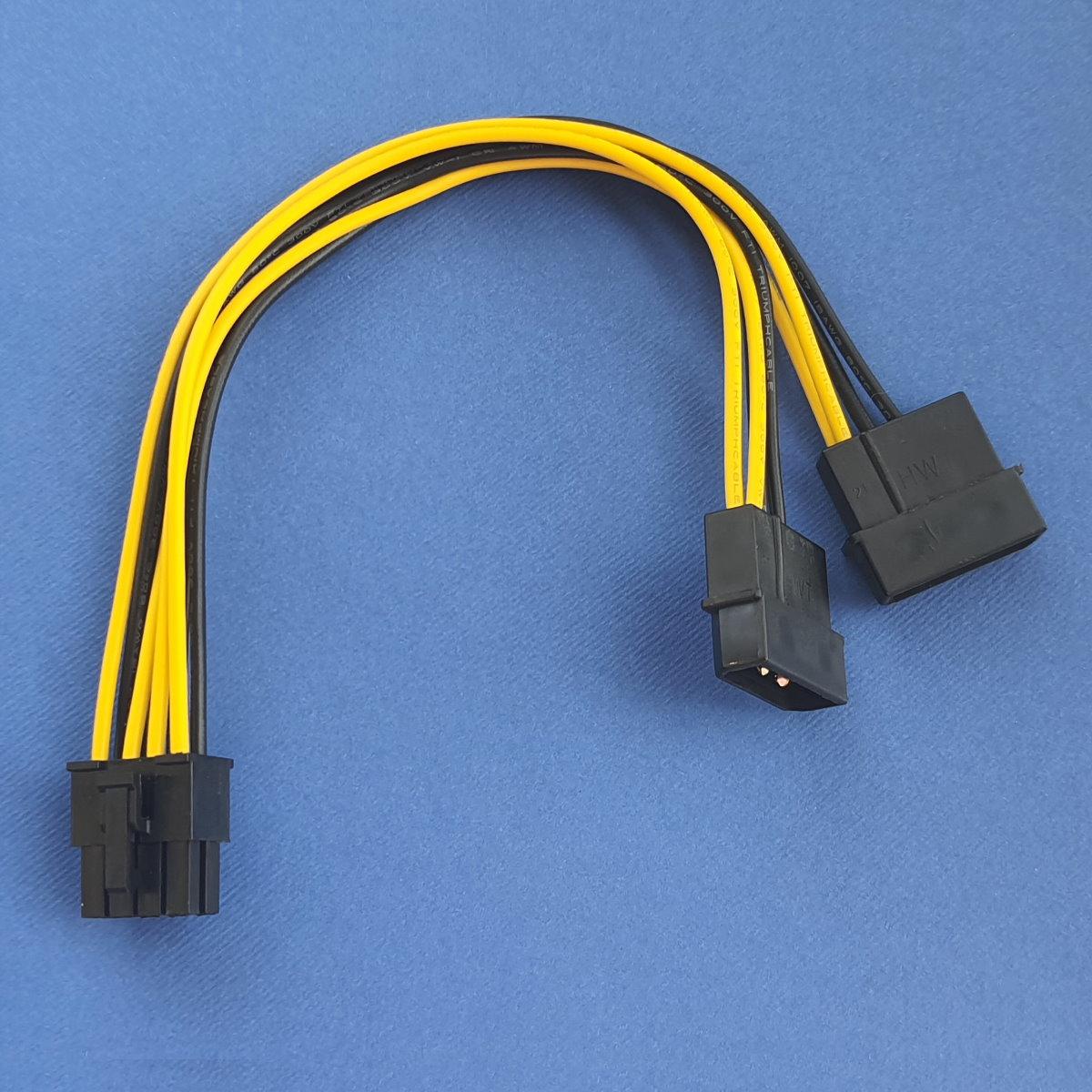 Переходник Питания Процессора CPU ATX 12V 8Pin. Подключаем к Блоку ...