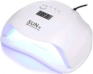 Лампа для манікюра Nail Lamp SUN X 54W для покриття нігтей гель ласий, гелем UV/LED White