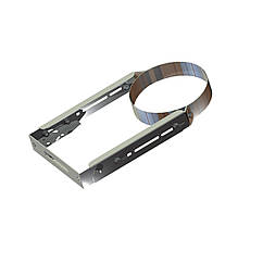 Хомут для димаря нержавійка D-160 мм товщина 0,6 мм дистанция 10 см ЗІГ 304 сталь