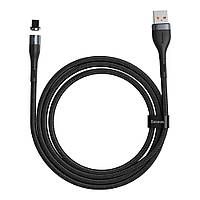 Кабель Lightning Baseus Zinc Magnetic Cable USB for Lightning Gray/Black 2.4A 1m (CALXC-KG1) ОПТ и розница