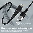 Кабель Promate PowerLine-Ai120 USB to Lightning MFi 2.4A 1.2 м Black (powerline-ai120.black), фото 6