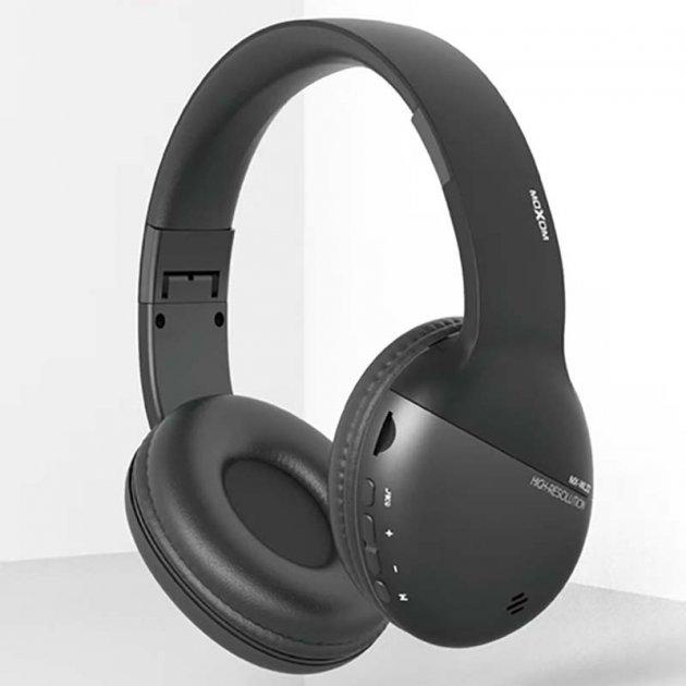 Бездротові накладні, повнорозмірні, Bluetooth навушники-гарнітура MOXOM MX-WL22 Чорний