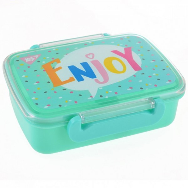 Контейнер для їжі YES "Enjoy" 420 мл, з роздільником, фото 1