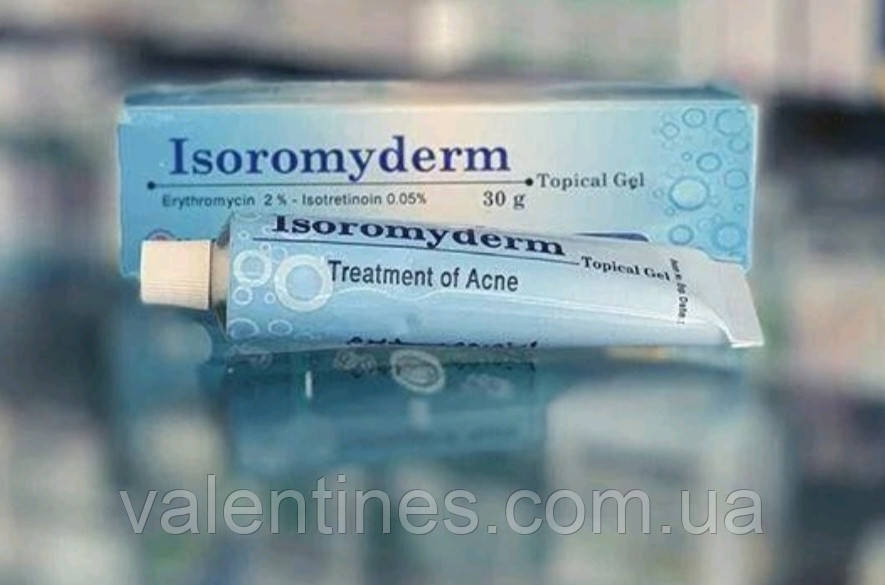 Ізотретиноїн з еритроміцином лікування акне ISOROMYDERM GEL 30 г
