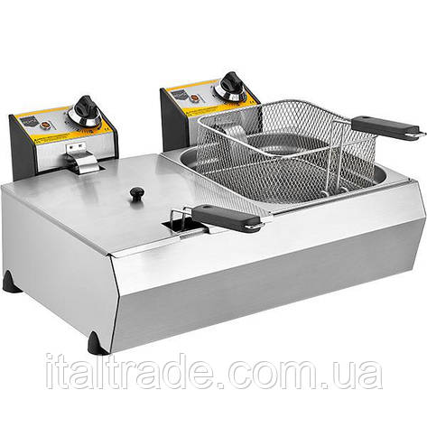 Фритюрниця двопостова Remta R102 об'ємом 8+8 л, фото 1