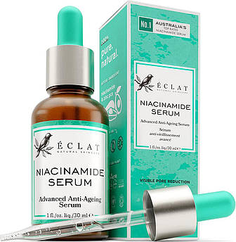 Сироватка для оновлення шкіри з ніацинамідом 20% Eclat Organic Niacinamide Serum 30 мл