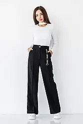 Шкільні штани для дівчинки Suzie чорні 158 см