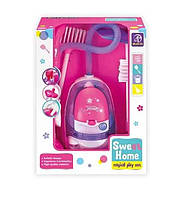 Дитячий ігровий набір для прибирання (пилосос, функція всмоктування, щітка, совок, коробка) A 5925, фото 5
