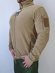 Базова армійська флісова кофта Vogel для ЗСУ з кріпленням під шеврони розміру 44 кольору койот 2717