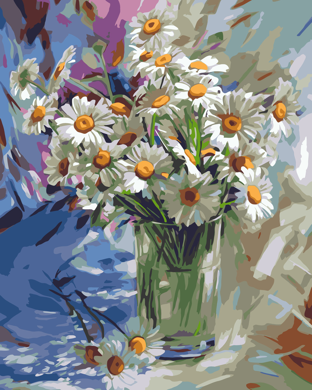 Картины по номерам 40×50 см Kontur. Яркие ромашки DS0417: продажа