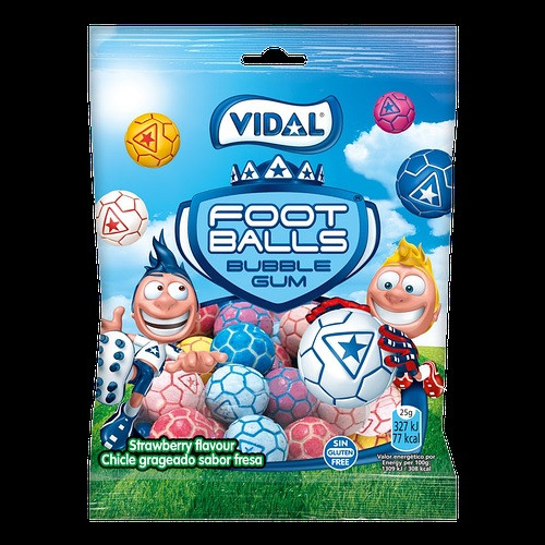 Жевательная Резинка Футбол Foot Balls Bubble Gum Vidal Видал 90 г Испания - фото 3 - id-p1668871093