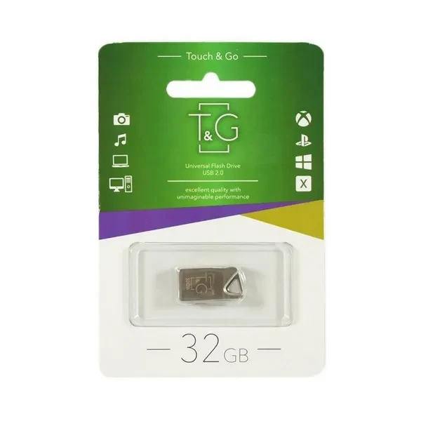 Флеш память T&G 109 Metal Series TG109-32G Silver 32 GB