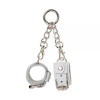 Брелок БДМС в виде мини наручников, White