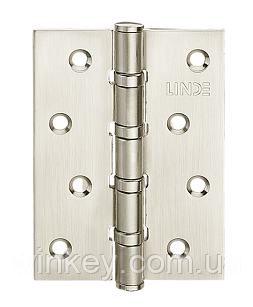 Петля для дверей LINDE 2.5*100*75*12 матовий нікель універсальна