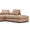 Великий кутовий диван для вітальні MeBelle FARRIA-XL 3,3 х 2,4 м модульний, бежевий велюр, рогожка, фото 5