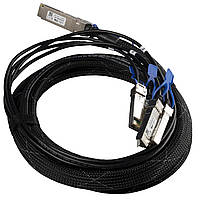 Кабель-разветвитель MikroTik XQ+BC0003-XS+ (Direct Attach, 100 Gbit/s QSFP28 to 4x25 Gbit/s SFP28, 3m)