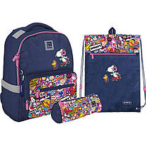 Рюкзак з наповненням пенал сумка для взуття Kite Snoopy SET_SN22-770M-2, 61941