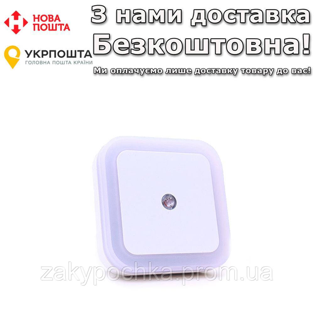 Купить Светодиодный с датчиком света Ночник Белый, цена 138.40 грн ...