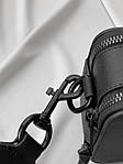 Жіноча сумка клатч Marc Jacobs Total Black Logo (чорна) AS027 маленька сумочка з емблемою Марсоблас top, фото 3