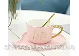 Чашка з блюдцем Iove і ложечкою, фото 3