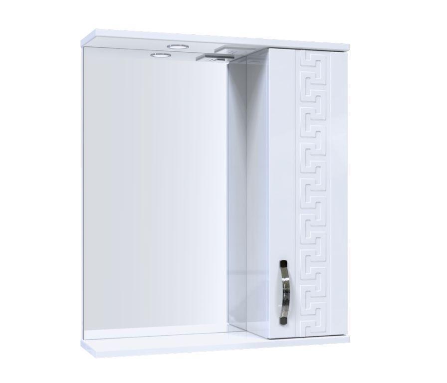 Шкафчик подвесной с зеркалом AQUARIUS ANTIK AQ-U1113084235 60x70x17см c подсветкой белый 152846 - фото 1 - id-p1668900414