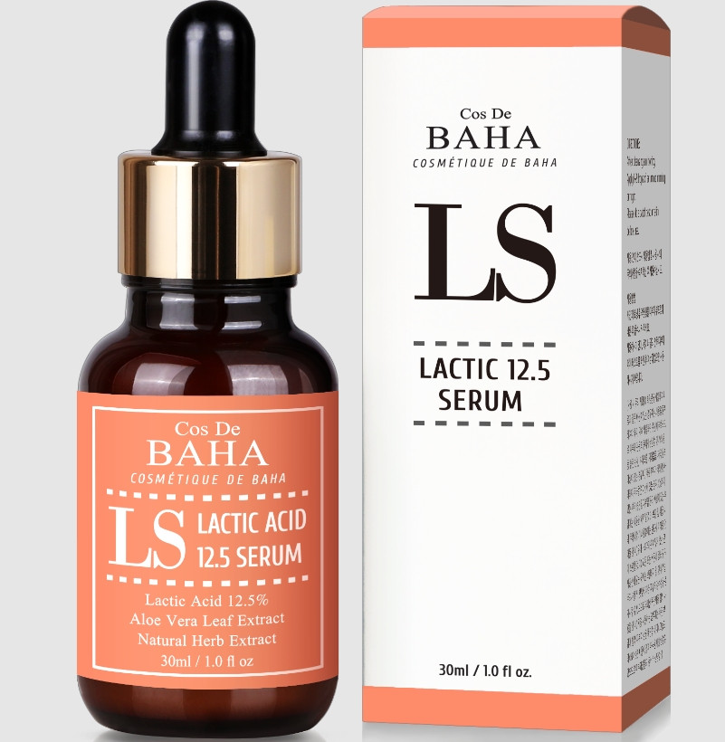 Сироватка для обличчя із молочною кислотою COS DE BAHA Lactic Acid 12.5% Serum, 30 мл.